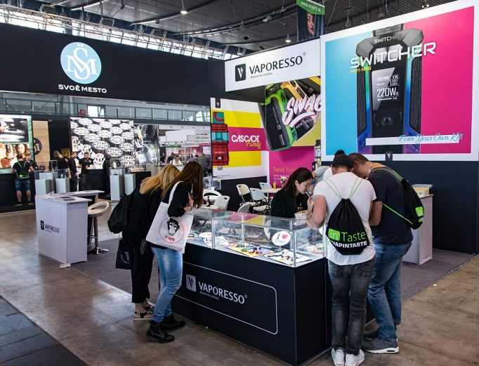 德国斯图加特电子烟展the hall of vape每届展会人数跟展会面积都在