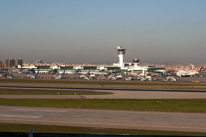 土耳其伊斯坦布尔阿塔图尔克国际机场实拍