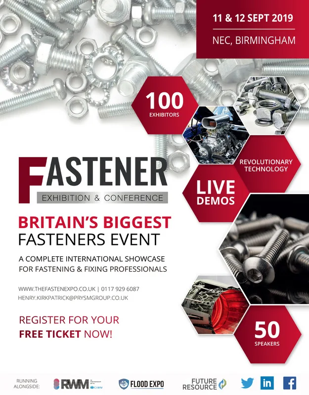 英国伯明翰紧固件展即将盛大召开